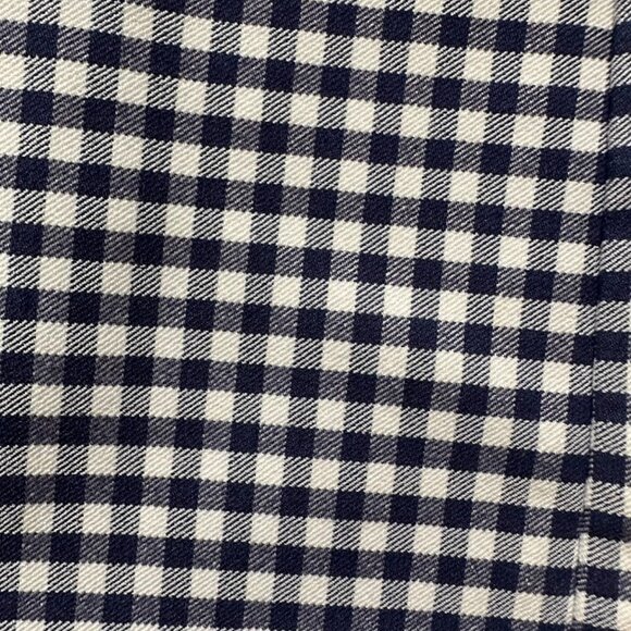 Cynthia Rowley Navy Blue & White Check Pants Size 10 - Picture 3 of 3
